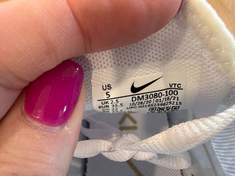 Nike Air Max 270 ESS White Metallic Gold Women's Sneakers DM3080-100 - Picture 9 of 10